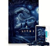 El Universo de la Noche Estrellada, Rompecabezas de 1000 Piezas para Adolescentes, Juguete para ejercitar la Mente, Juego en Grupo, Corte de precisión, Regalo para Festivales 38x26cm