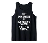 el Universo es un Boomerang mira lo Que lanzas Camiseta sin Mangas