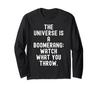 el Universo es un Boomerang mira lo Que lanzas Manga Larga