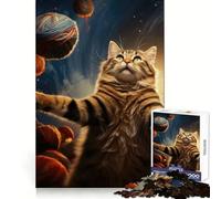 El Universo es un Gato Rompecabezas de 1000 Piezas para Adolescentes Juguete para desarrollar la Capacidad de razonamiento y el estrés Corte preciso Un Regalo Encantador 38x26cm