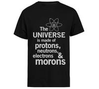 El Universo Está Hecho De Camiseta Negra de Manga Corta para Hombre Black Men tee Short Sleeve T-Shirt