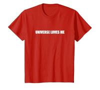 El Universo me ama Camiseta, Niños, Rojo, 12 años