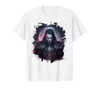 El Vampiro un Misterio del inframundo de fantasía Camiseta gráfica económica, Hombre, Blanco, XL