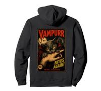 El Vampiro vuelve a morder, Esta Vez un Divertido Gato Vampiro purrsonal Sudadera con Capucha