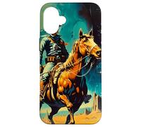 El Vaquero Espacial Retro Scifi Carcasa para iPhone 16 Plus