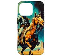 El Vaquero Espacial Retro Scifi Carcasa para iPhone 16 Pro