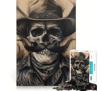 El Vaquero forajido Eterno, Rompecabezas de 1000 Piezas para Adolescentes, Juguete cognitivo, Juego de Mesa de Ocio Suave, Pieza de Arte 38x26cm