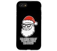 Él ve lo Que has Estado Leyendo Amante de los Libros Funny Santa Carcasa para iPhone SE (2020) / 7/8