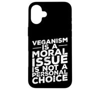 El veganismo es una cuestión Moral Carcasa para iPhone 16 Plus