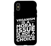 El veganismo es una cuestión Moral Carcasa para iPhone X/XS
