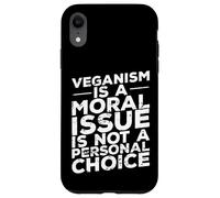 El veganismo es una cuestión Moral Carcasa para iPhone XR