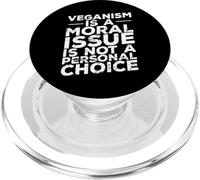 El veganismo es una cuestión Moral PopSockets PopGrip para MagSafe