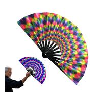 el ventilador con la mano, fanáticos del baile para mujeres: las luces del ventilador de Klack parpadean | Accesorios de fotos chinos/japoneses, propuestas de fiesta de una manera grande
