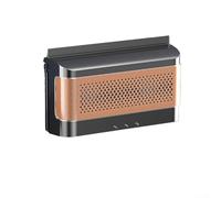El ventilador de escape sostenible del coche aprovecha la energía solar para una gestión eficiente del flujo de aire (negro)