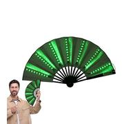 el ventilador de mano plegable, el ventilador plegable , Fan de mano LED para bailar, Objetos de escena teatrales de boda para la boda, herramientas de enfriamiento en caliente