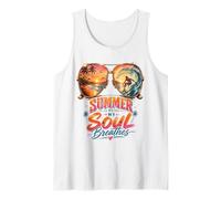 El Verano es Donde mi Alma Respira Amantes del Surf Tropical Beach Camiseta sin Mangas
