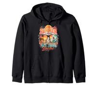 El Verano es Donde mi Alma Respira Amantes del Surf Tropical Beach Sudadera con Capucha