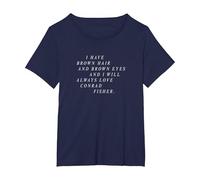 El Verano Que me volví Bonita - Siempre Amo a Conrad Fisher Camiseta, Mujer Tallas Grandes, Azul Marino, 5XL Grande
