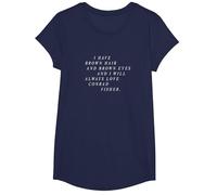 El Verano Que me volví Bonita - Siempre Amo a Conrad Fisher Camiseta, Niñas, Azul Marino, M
