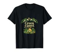 El Verde es la Corona de Hojas del núcleo de la cabaña Madre de la Planta Reina Camiseta