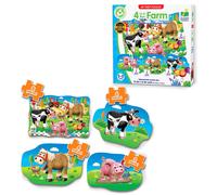 El viaje de aprendizaje: Mis primeros juegos de rompecabezas 4 en una caja de la granja - Juegos de rompecabezas con tem tica de granja - Juguete