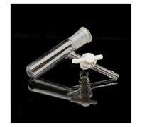 El vidrio, Tubo de reacción de vidrio con pistón de PTFE, boca de molienda estándar for laboratorio, varios tamaños(100ml caliber 19)