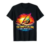 El Viento está Llamando y Debo IR Windsurf Windsurfing Diversión Camiseta