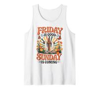 El Viernes es Bueno, el Domingo se Acerca Flores cristianas Pascua Camiseta sin Mangas