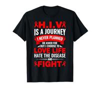El VIH es un Viaje Que Nunca planeé El VIH Ayuda al Sistema inmunológico Camiseta