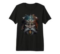 El Vikingo místico Oscuro con Armadura. Camiseta Premium