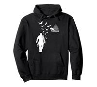El vikingo Ragnar Lodbrok Valhalla Odin Ravens Sudadera con Capucha