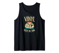 El vinilo me mantiene cuerdo Camiseta sin Mangas