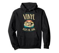 El vinilo me mantiene cuerdo Sudadera con Capucha