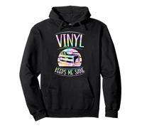 El vinilo me mantiene cuerdo Sudadera con Capucha