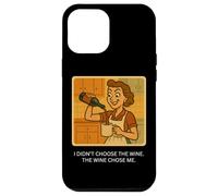 El vino me eligió - Retro 1950s Funny Housewife Meme Carcasa para iPhone 12 Pro Max