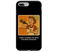 El vino me eligió - Retro 1950s Funny Housewife Meme Carcasa para iPhone 7 Plus/8 Plus