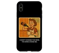 El vino me eligió - Retro 1950s Funny Housewife Meme Carcasa para iPhone XS Max