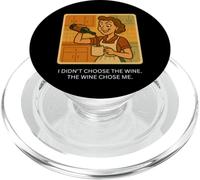 El vino me eligió - Retro 1950s Funny Housewife Meme PopSockets PopGrip para MagSafe