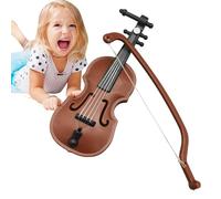 El violín más pequeño - ornamento de violín, diseño realista decoraciones de regalo pulido para -hogar o decoración interior violín musical llavero regalo de violín musical