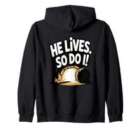 Él Vive. ¡Yo también! Resurrección Sudadera con Capucha