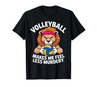 El Voleibol del león Enojado me Hace Sentir Menos Asesinato Camiseta