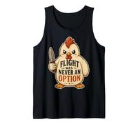 El Vuelo del Pollo Nunca fue una opción - Funny Tactical Camiseta sin Mangas