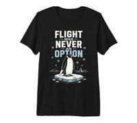 El Vuelo Nunca fue una opción Acción Pingüino Humor Camiseta Premium