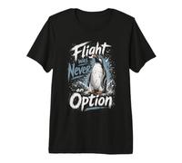 El Vuelo Nunca fue una opción, Broma Divertida de aviación de pingüinos Camiseta Premium