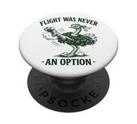 El Vuelo Nunca fue una opción, Meme Divertido de Karate de Avestruz PopSockets PopGrip Adhesivo