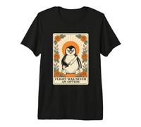 El Vuelo Nunca fue una opción pingüino con Carta de Tarot Cuchillo Camiseta Premium