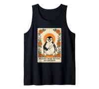 El Vuelo Nunca fue una opción pingüino con Carta de Tarot Cuchillo Camiseta sin Mangas