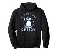 El Vuelo Nunca fue una opción Pingüino Divertido con Cuchillo Sudadera con Capucha