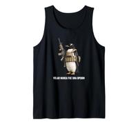 El Vuelo Nunca fue una opción Pingüino Meme Divertido Camiseta sin Mangas