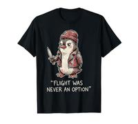 El Vuelo Nunca fue una opción Pingüino Pájaro Sarcástico Meme Divertido Camiseta gráfica económica